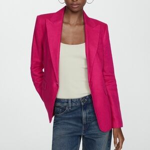 Mango Linen Blazer